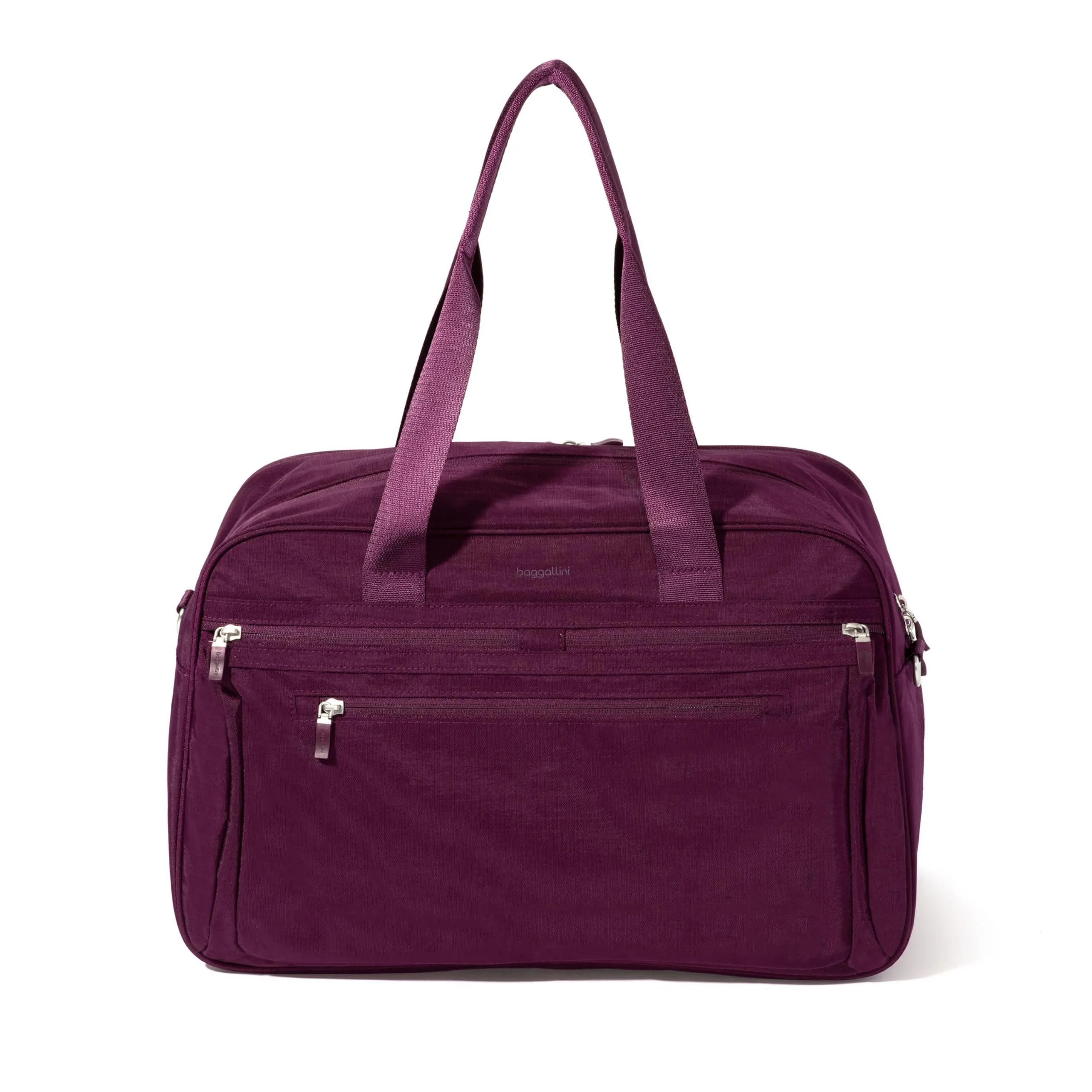 Baggallini New Expandable Weekender - Lightweight 11x17 Inch Overnight Travel Bag