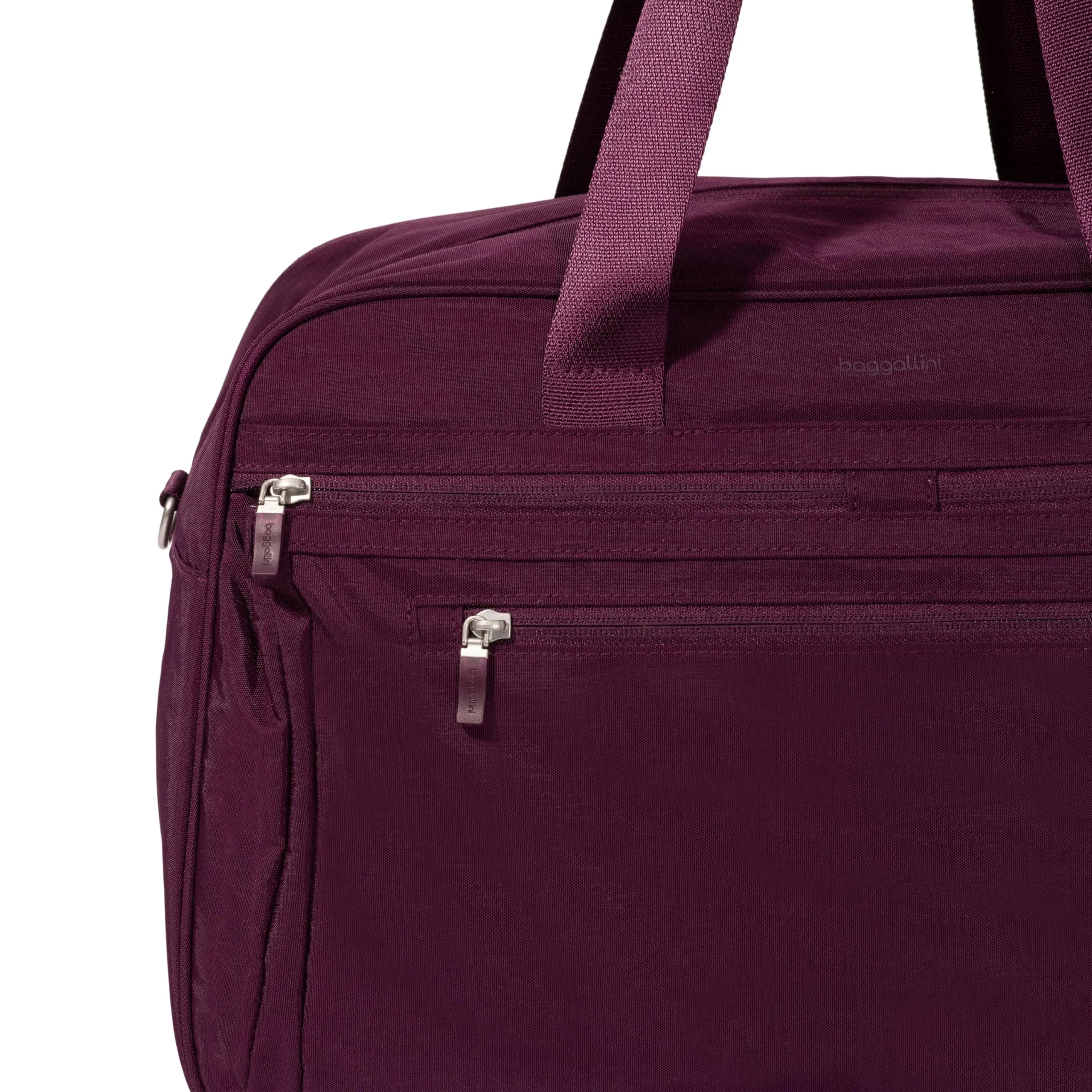 Baggallini New Expandable Weekender - Lightweight 11x17 Inch Overnight Travel Bag