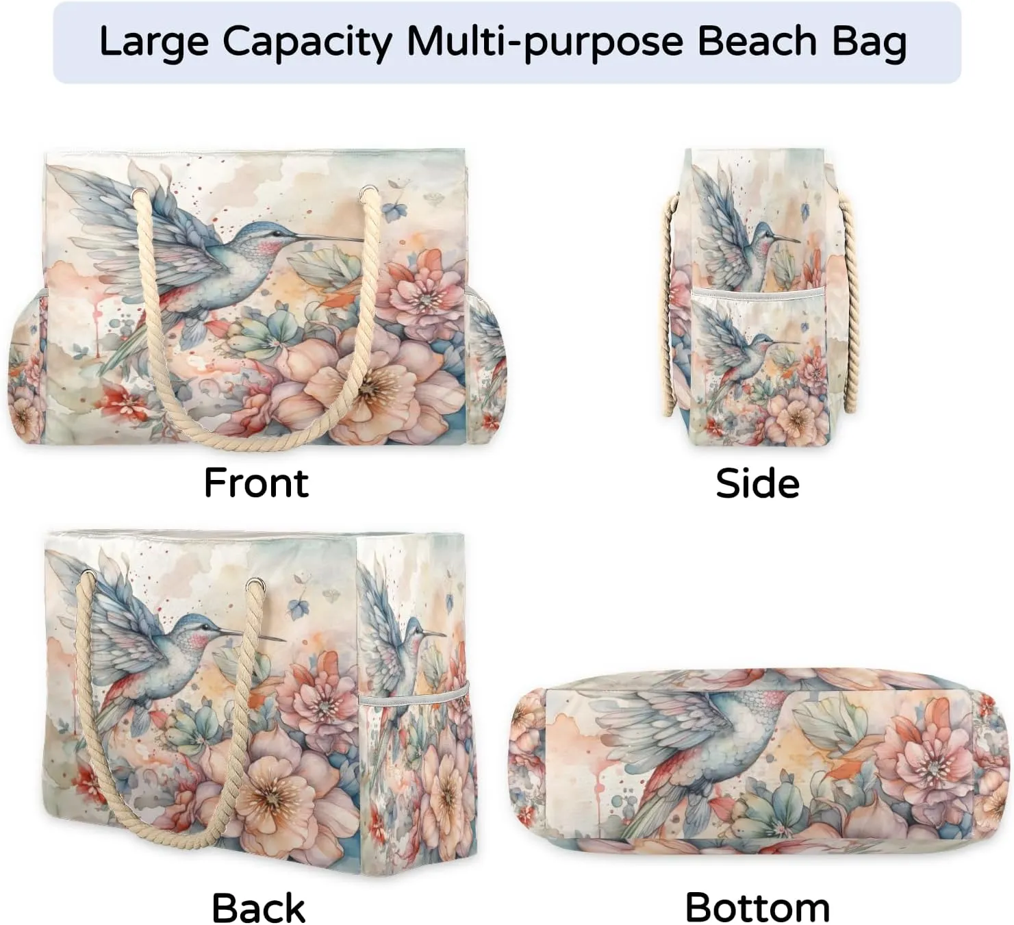 Bags for Women, Large Waterproof Beach Tote Bag for Gym Grocery Travel