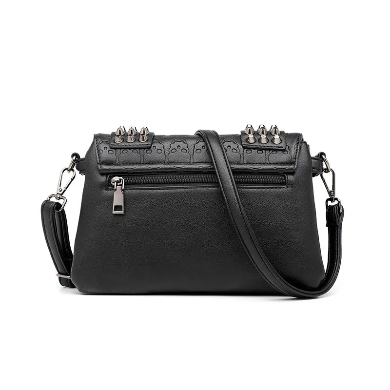 bags tide, punk Halloween skull shoulder bag rivet bag women's bag oblique span bag spot wholesale
