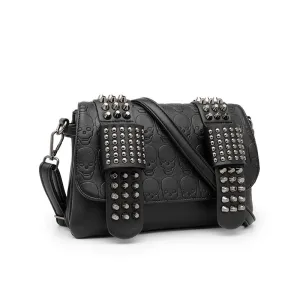 bags tide, punk Halloween skull shoulder bag rivet bag women's bag oblique span bag spot wholesale