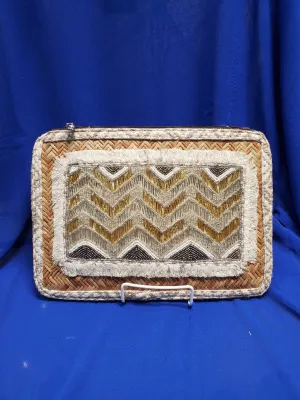 Bamboo Embellished clutch, 2 per pack
