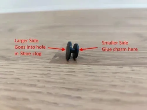 Bandaged Skull & Crossbones Shoe Charm