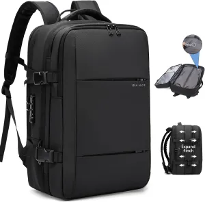 BANGE Air Vacuum Backpack for Travel, Expandable Backpack with Vacuum Compression Packing Bag,Space Saver Bags for Traveling, Business,Camping(NO PUMP)…