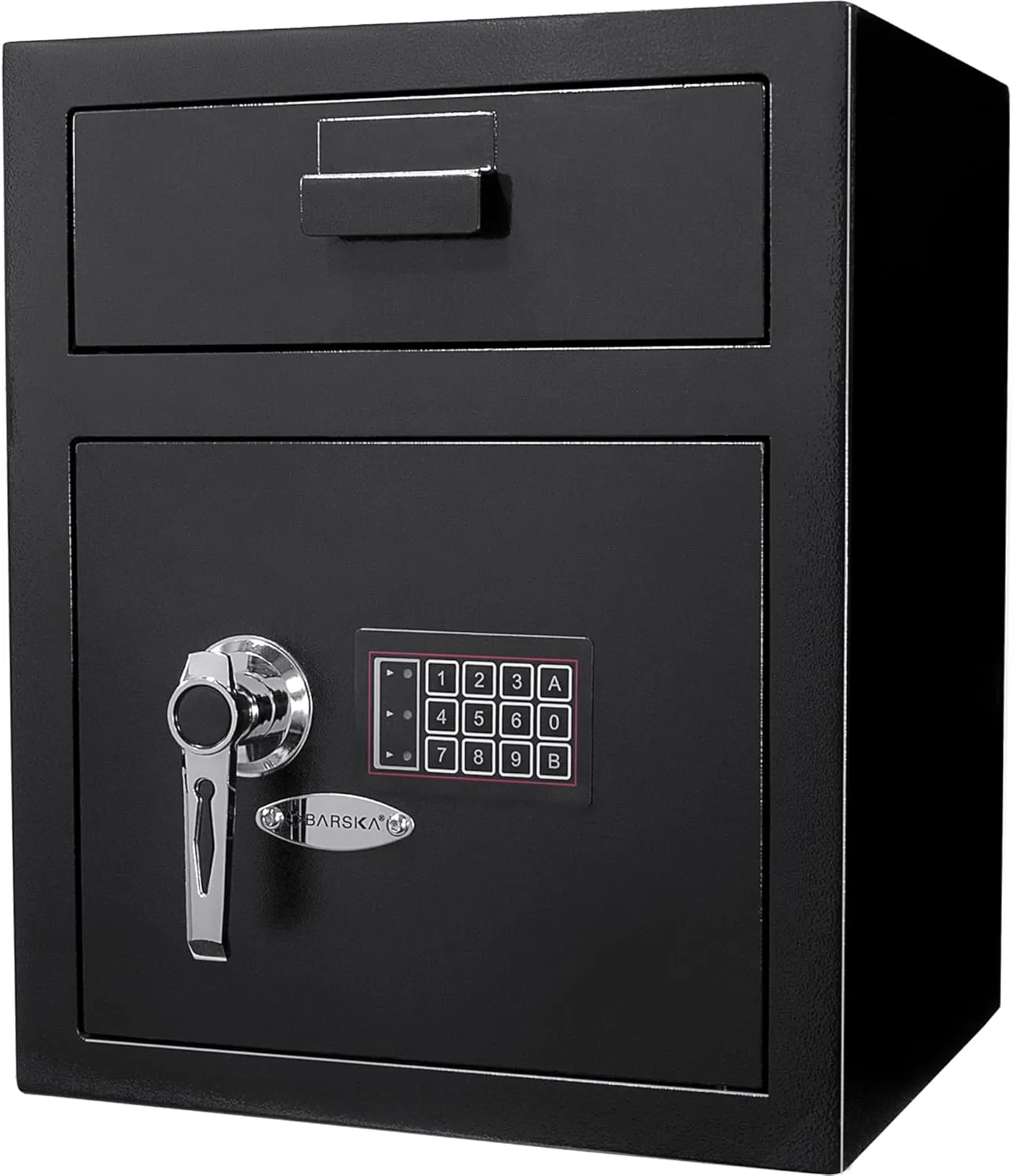 Barska AX11930 Large 1.10 Cubic Ft Digital Multi-User Keypad Security Business Depository Drop Safe with Front Load Drop Box for Money, Cash, and Mail