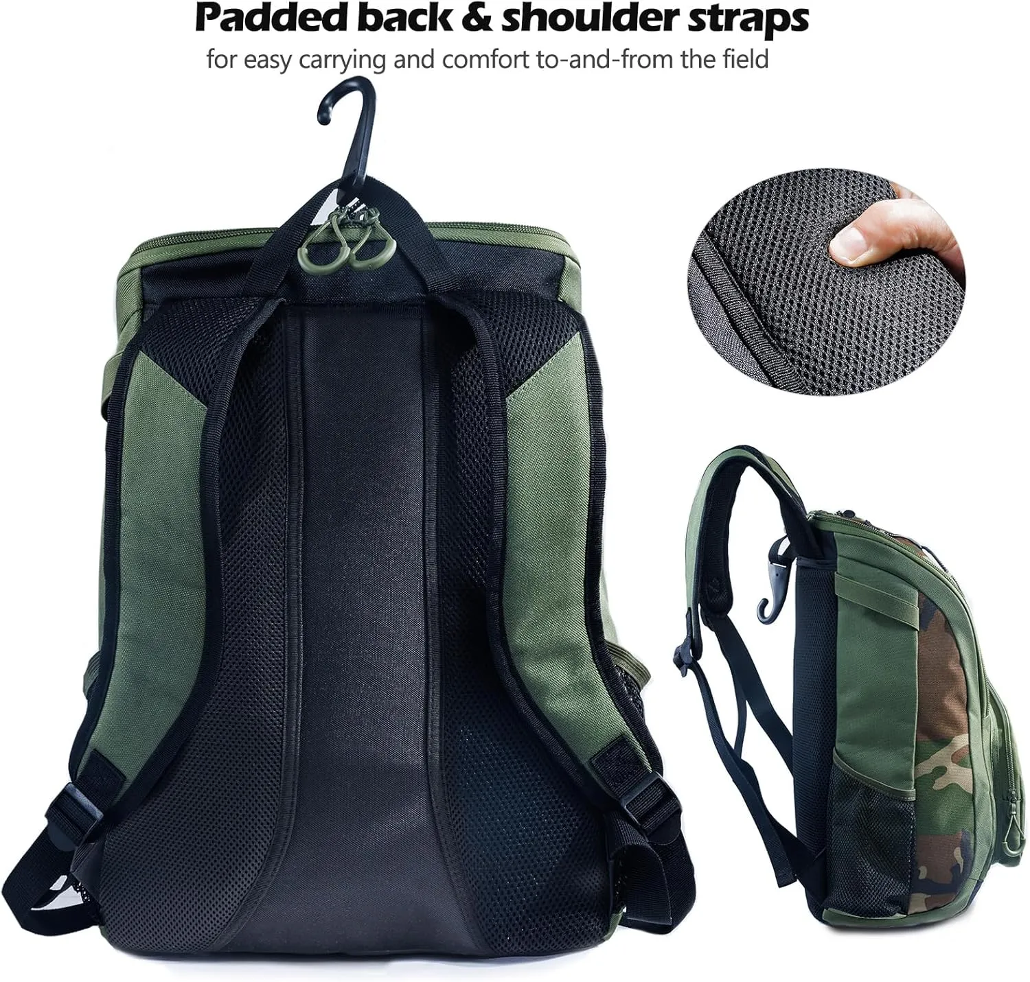 Baseball Bag for Youth & Adult with 4 Bat Sleeves - Softball Bat Bag with Shoe Compartment - Baseball Backpack for T-Ball, Softball Equipment, Baseball Gear, Baseball Bags for Boys 8-12
