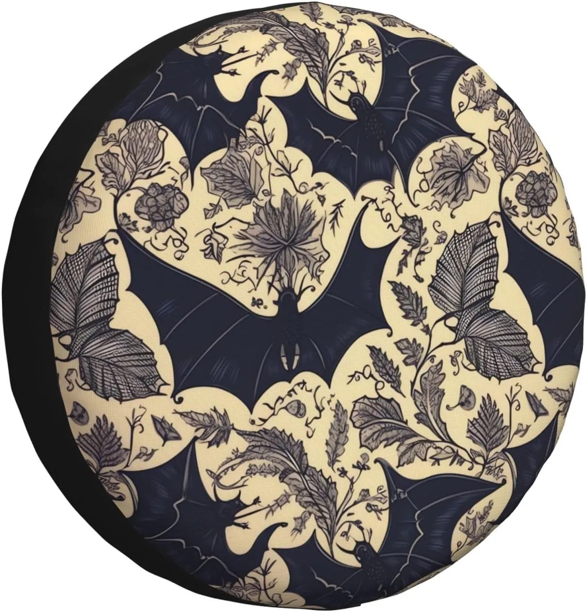 Bat Print Tire Cover Outdoor Waterproof Snow Sun Rain Wheel Cover Portable Wheel Bags Camper Spare Tire Cover Universal Car Tire Protectors for Trailer RV SUV