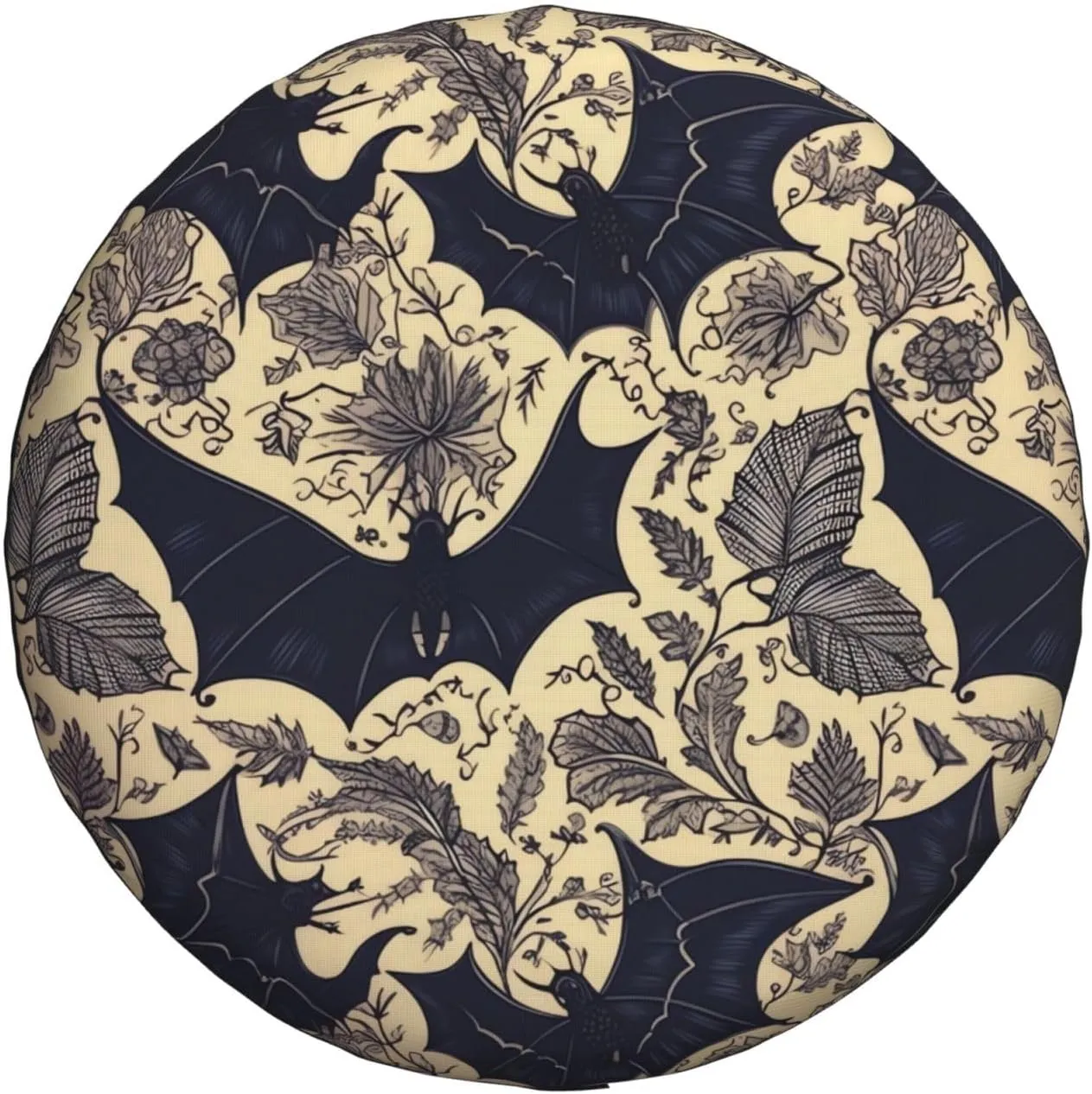 Bat Print Tire Cover Outdoor Waterproof Snow Sun Rain Wheel Cover Portable Wheel Bags Camper Spare Tire Cover Universal Car Tire Protectors for Trailer RV SUV