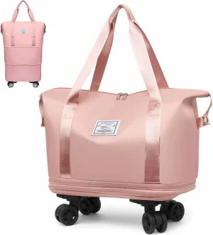 Beente/Kulken/Pepepo Travel Bag with Wheels, 2025 New Large Capacity Travel Bag - Universal Wheel Removable (Light,One Size)