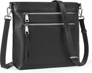 befen Genuine Leather Crossbody Bags for Women, Women's Lightweight Medium Crossbody Shoulder Purses Handbags