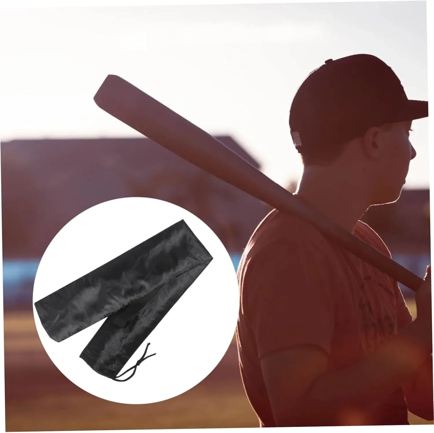 BESTonZON Lightweight Baseball Bat Sleeves Portable Bat Bags with Shoulder Strap for Easy Carrying and Protection