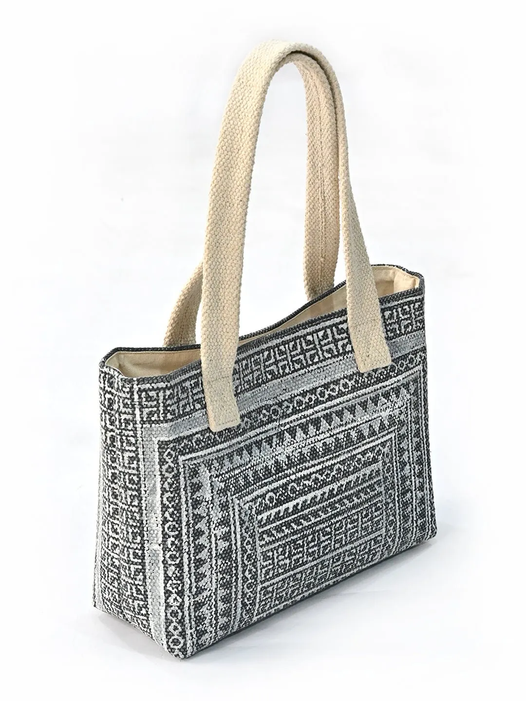 BISHOP - HAND BLOCK PRINTED COTTON TOTE BAG