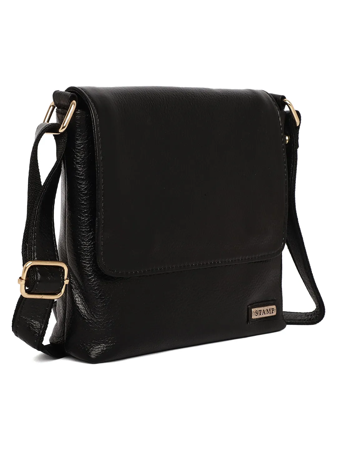 Black Leather Crossbody Bag for women CBB1800