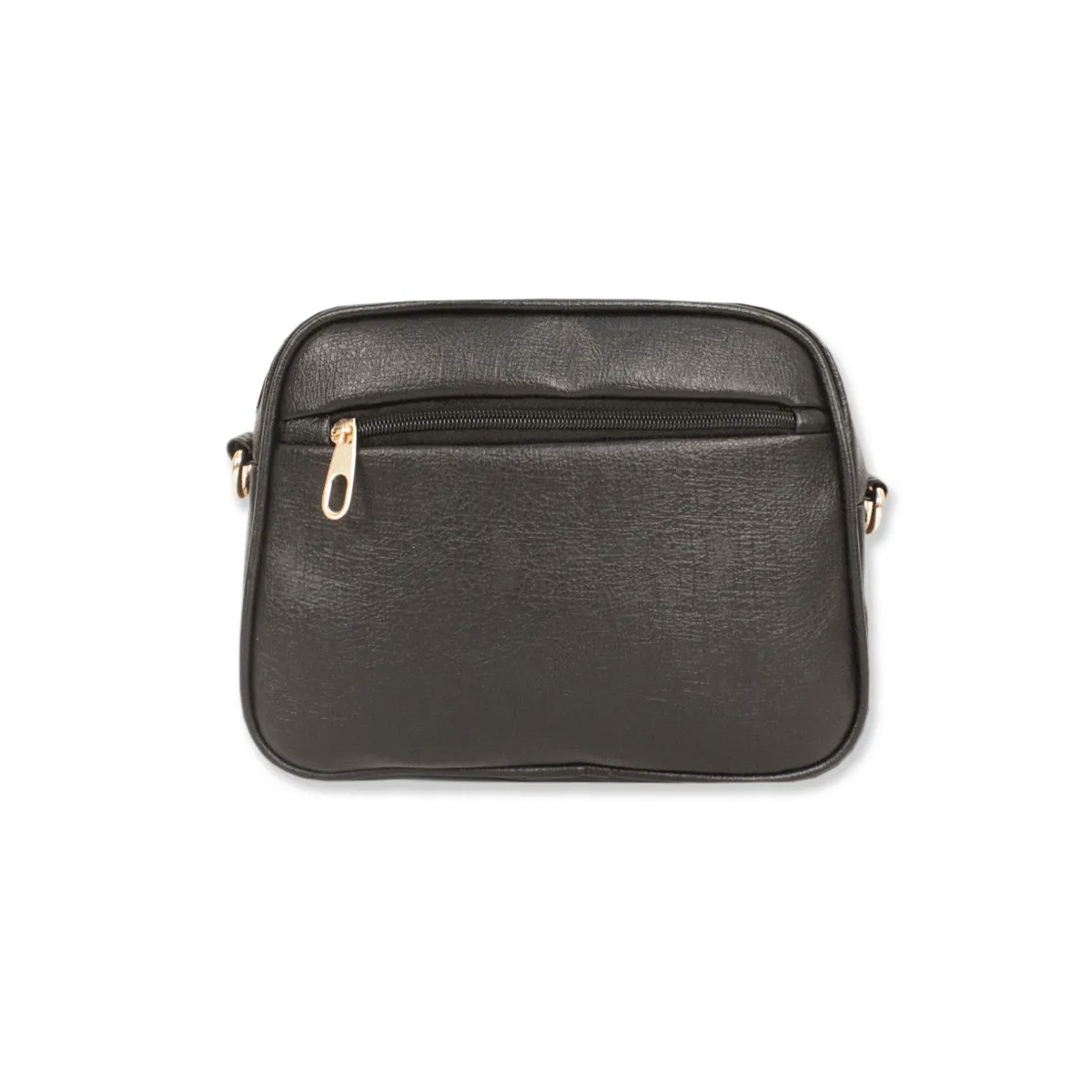 Black Petals Block printed Box Sling Bag
