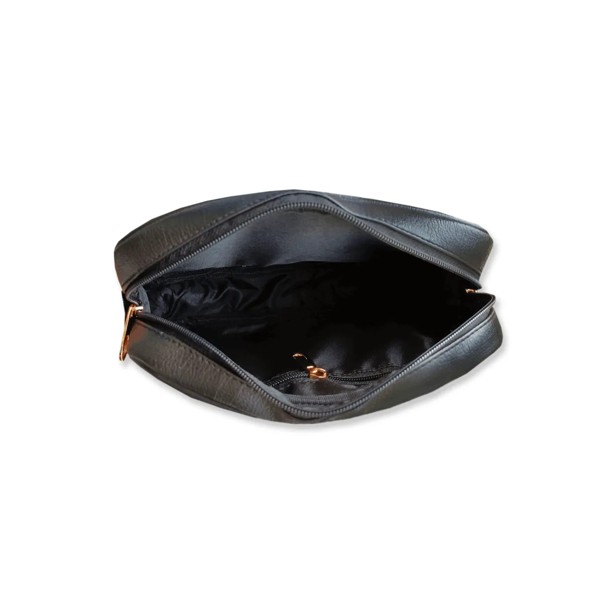 Black Petals Block printed Box Sling Bag