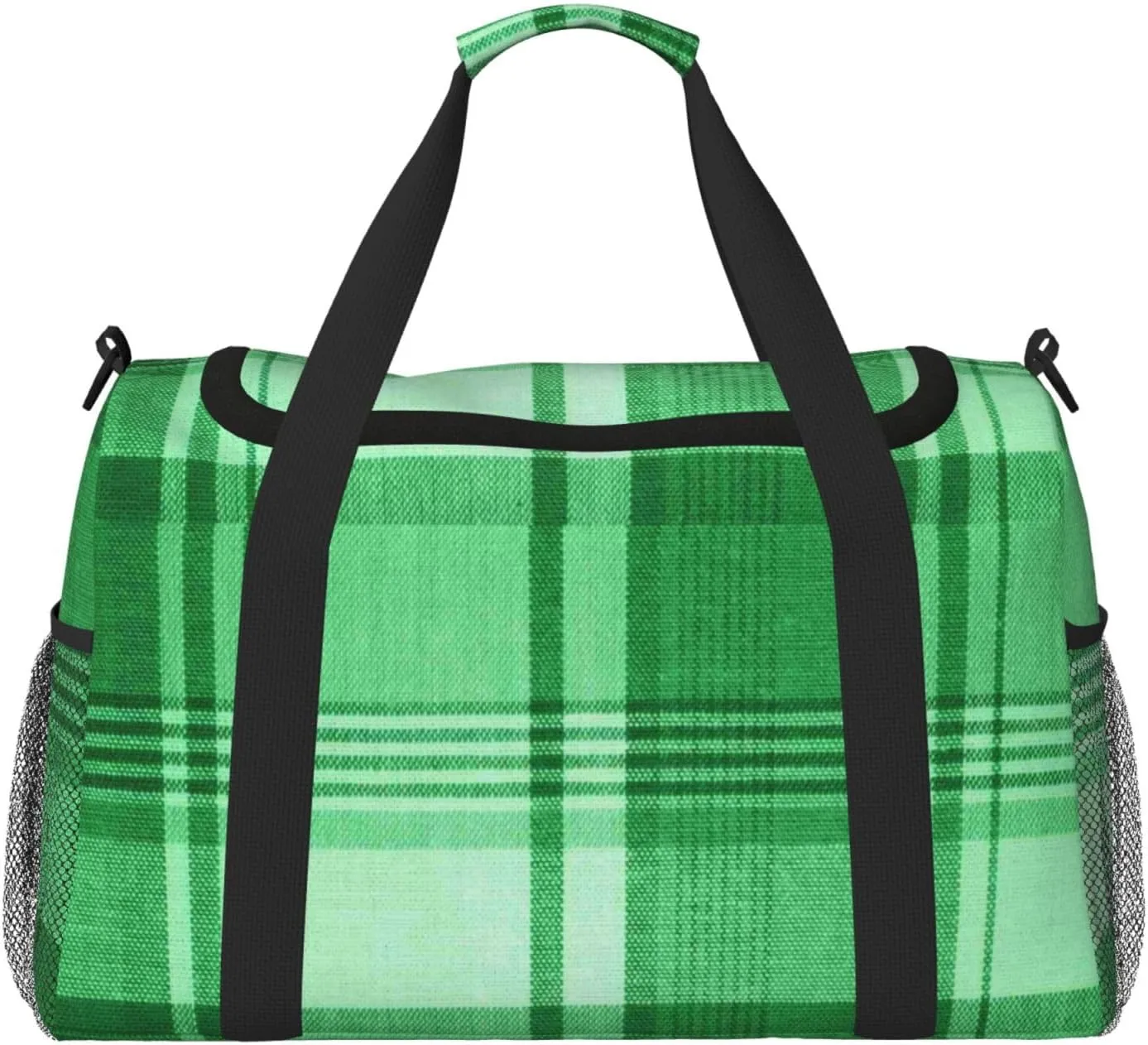 Blue White Thin Line Travel Duffel Bag Large Foldable Waterproof Overnight Bag For Beach Swim Bags Pool Sports Gym