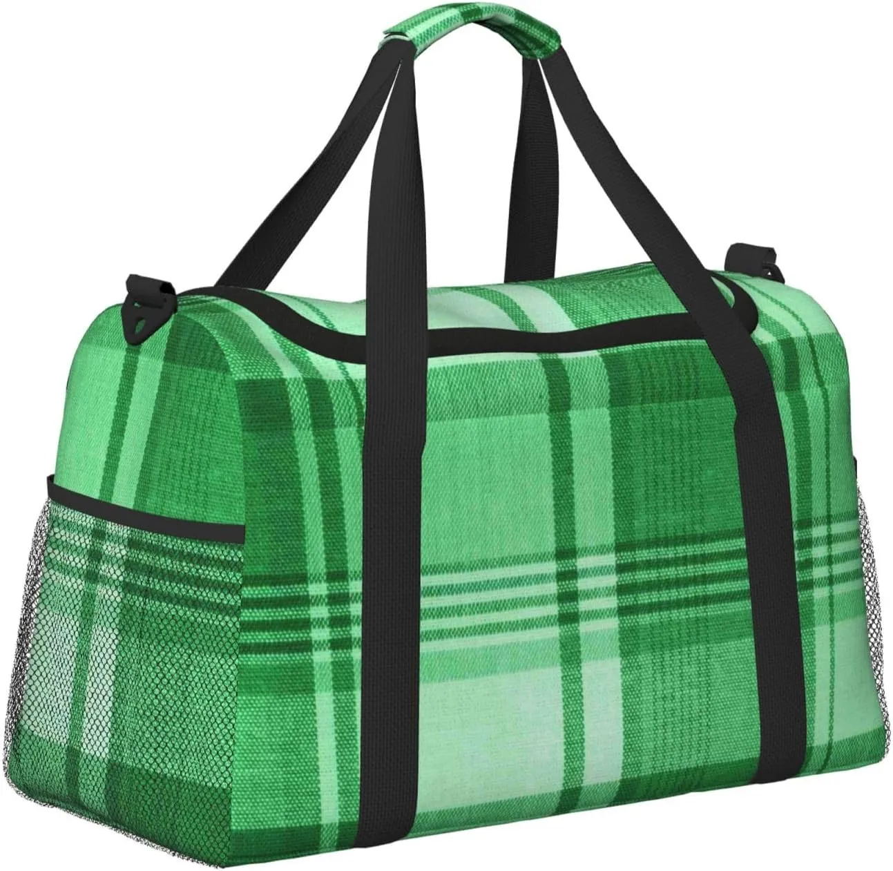 Blue White Thin Line Travel Duffel Bag Large Foldable Waterproof Overnight Bag For Beach Swim Bags Pool Sports Gym