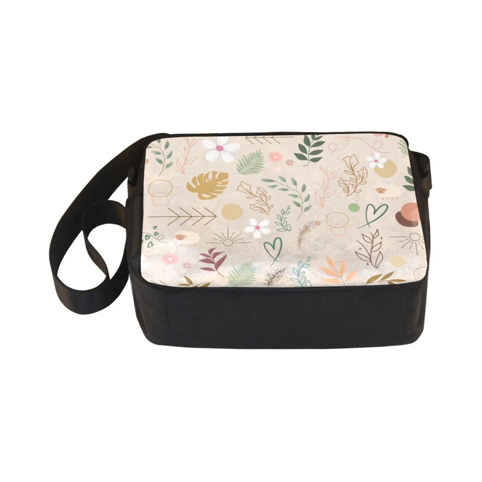 Boho Beige Cross-Body Shoulder Bag