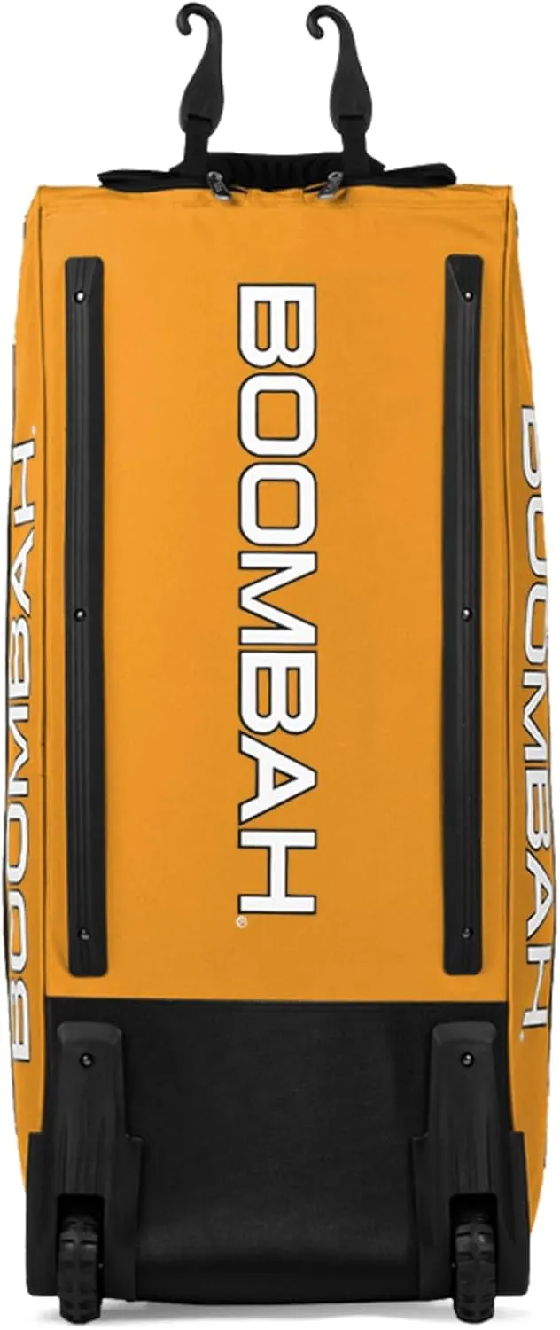 Boombah Brute Rolling Bat Bag - 35" x 15" x 12-1/2" - Multiple Color Options - Holds 4 Bats and Room for Gear - Wheeled Bag