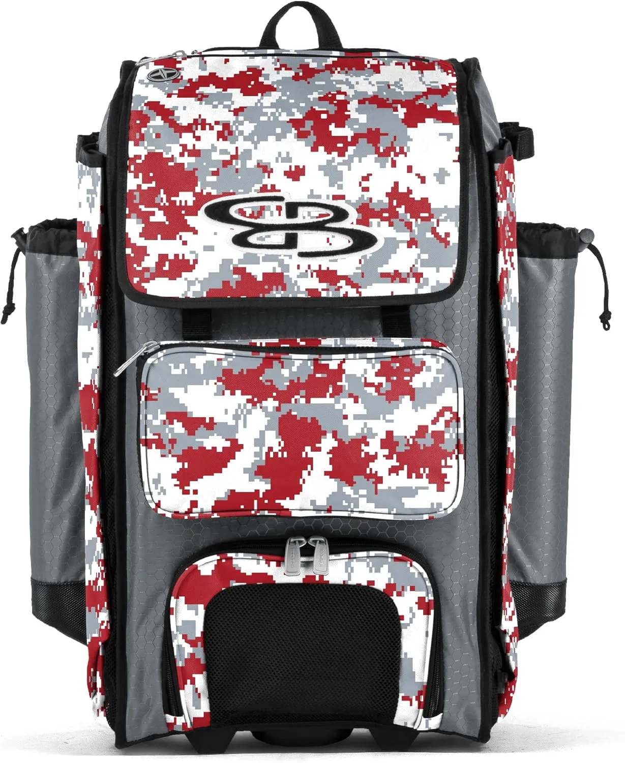 Boombah Catchers Superpack Hybrid Rolling Digital Camo Bat Bag - Multiple Colors - Wheeled & Backpack Version