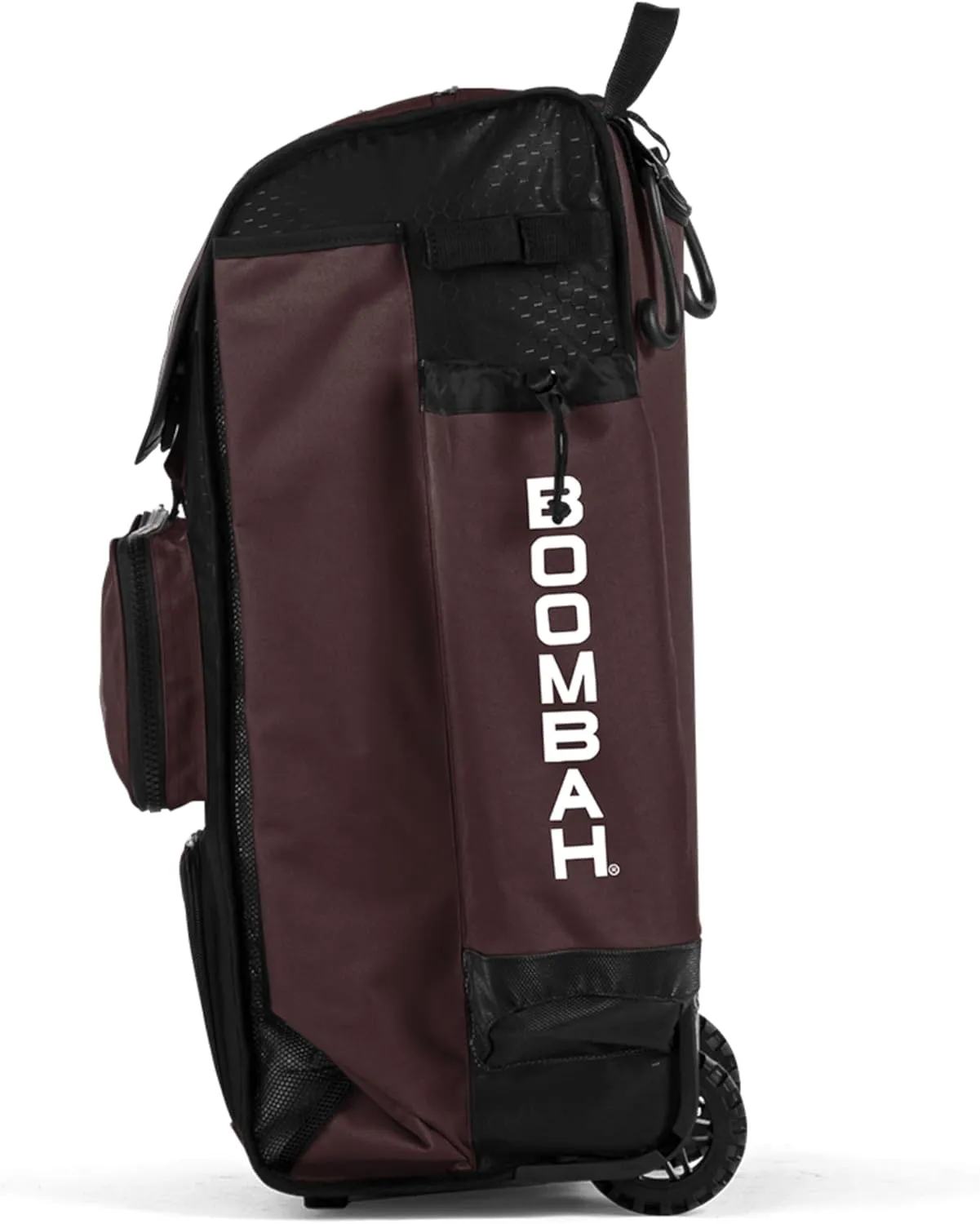 Boombah Rolling Catcher's Superpack Baseball/Softball Gear Bag - 23-1/2" x 13-1/2" x 9-1/2" - Multiple Colors - Telescopic Handle and Holds 4 Bats - Wheeled Version