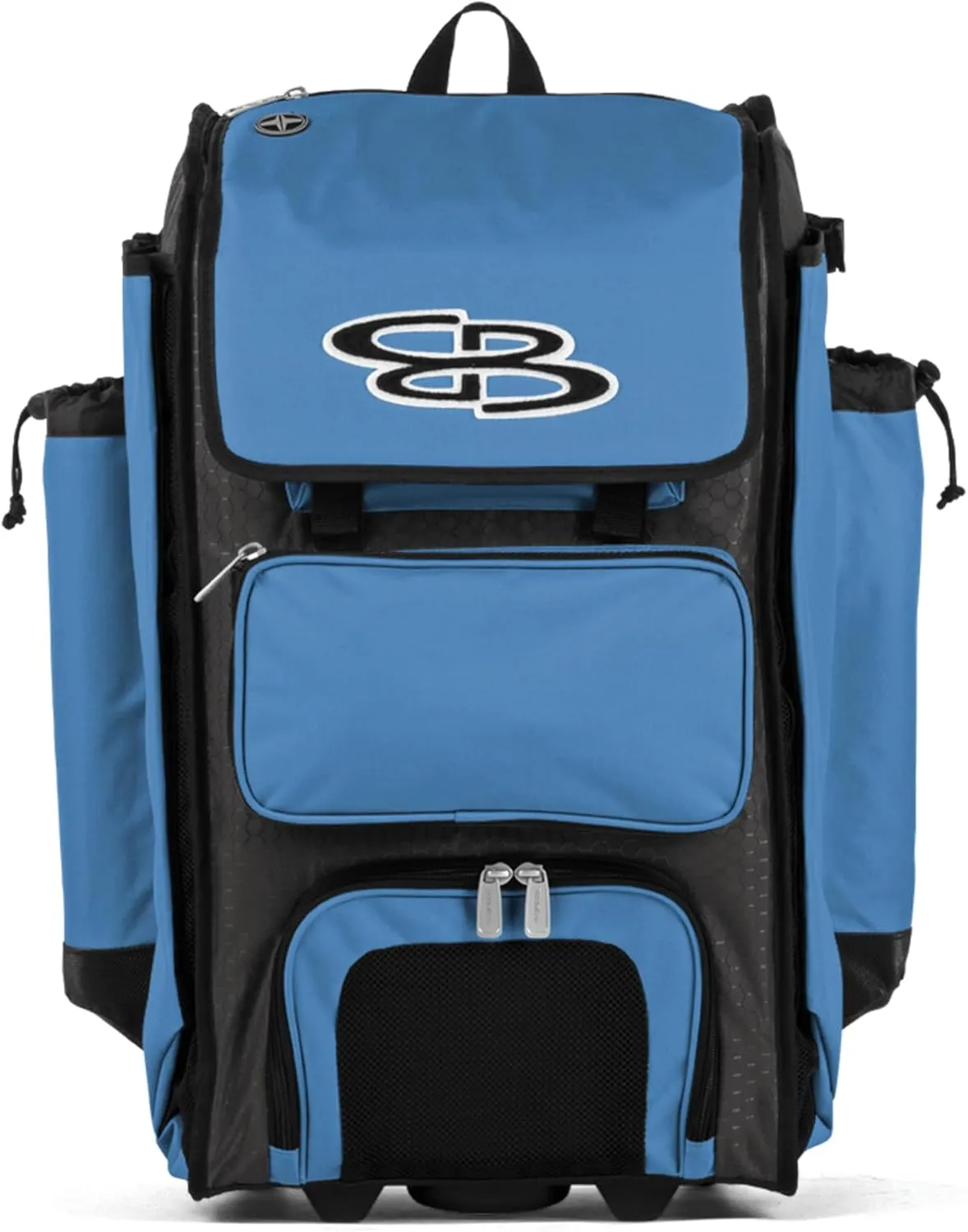 Boombah Rolling Catcher's Superpack Baseball/Softball Gear Bag - 23-1/2" x 13-1/2" x 9-1/2" - Multiple Colors - Telescopic Handle and Holds 4 Bats - Wheeled Version