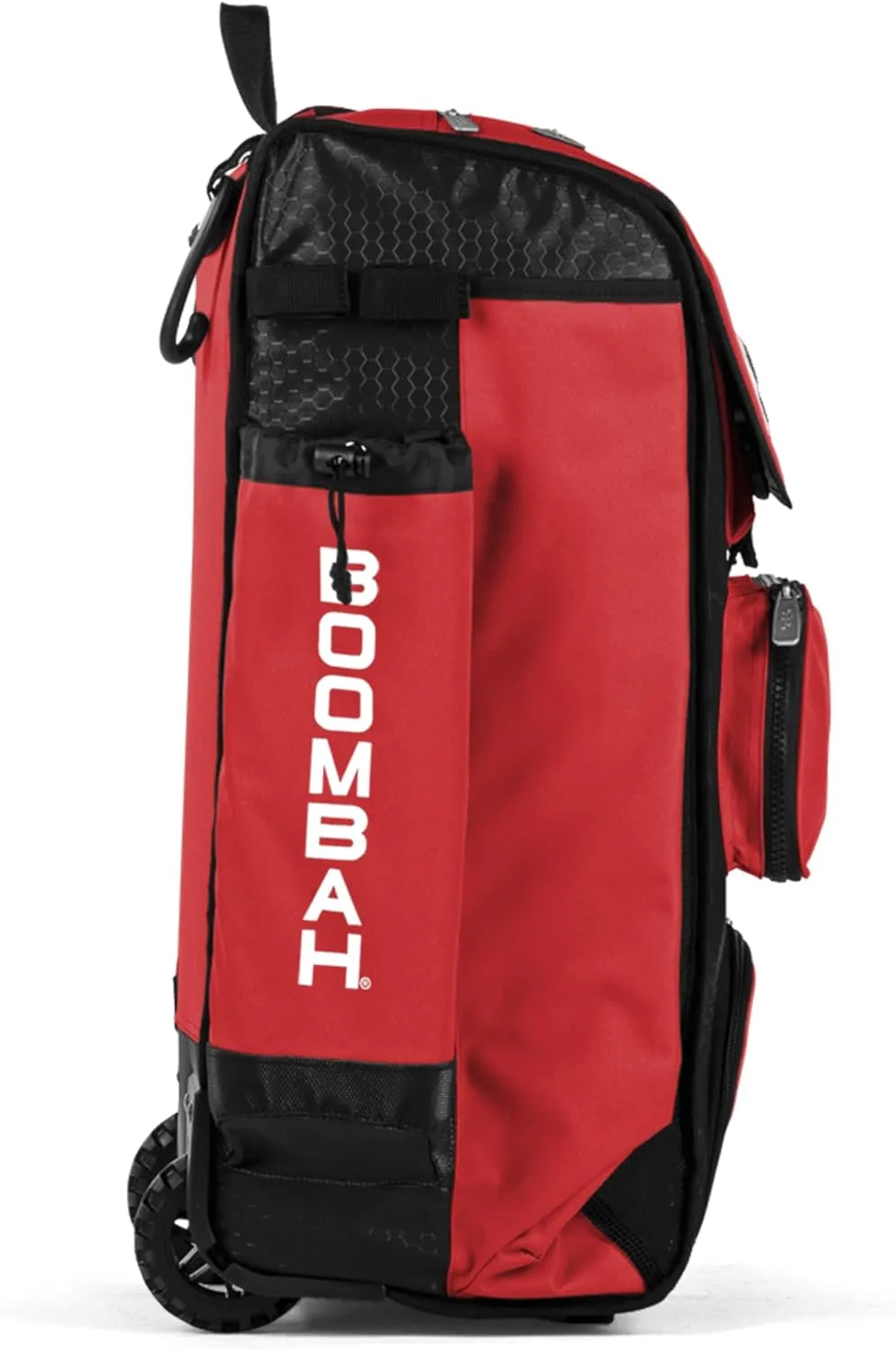 Boombah Rolling Catcher's Superpack Baseball/Softball Gear Bag - 23-1/2" x 13-1/2" x 9-1/2" - Multiple Colors - Telescopic Handle and Holds 4 Bats - Wheeled Version