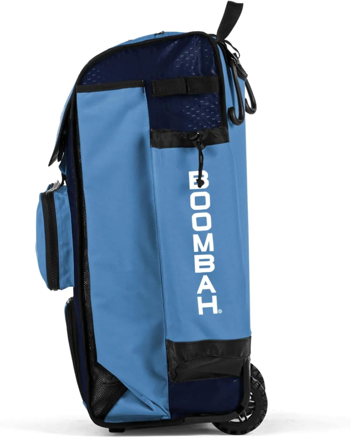 Boombah Rolling Catcher's Superpack Baseball/Softball Gear Bag - 23-1/2" x 13-1/2" x 9-1/2" - Multiple Colors - Telescopic Handle and Holds 4 Bats - Wheeled Version