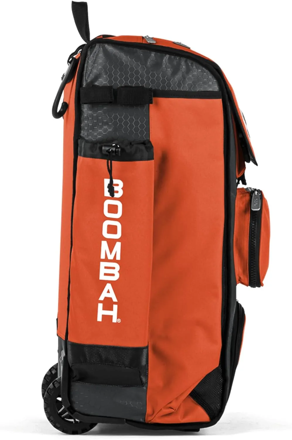 Boombah Rolling Catcher's Superpack Baseball/Softball Gear Bag - 23-1/2" x 13-1/2" x 9-1/2" - Multiple Colors - Telescopic Handle and Holds 4 Bats - Wheeled Version