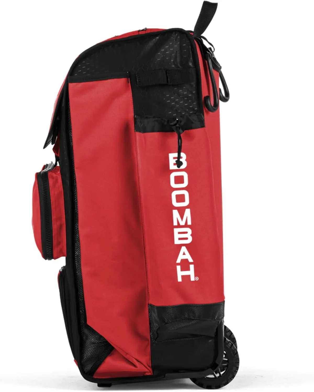 Boombah Rolling Catcher's Superpack Baseball/Softball Gear Bag - 23-1/2" x 13-1/2" x 9-1/2" - Multiple Colors - Telescopic Handle and Holds 4 Bats - Wheeled Version