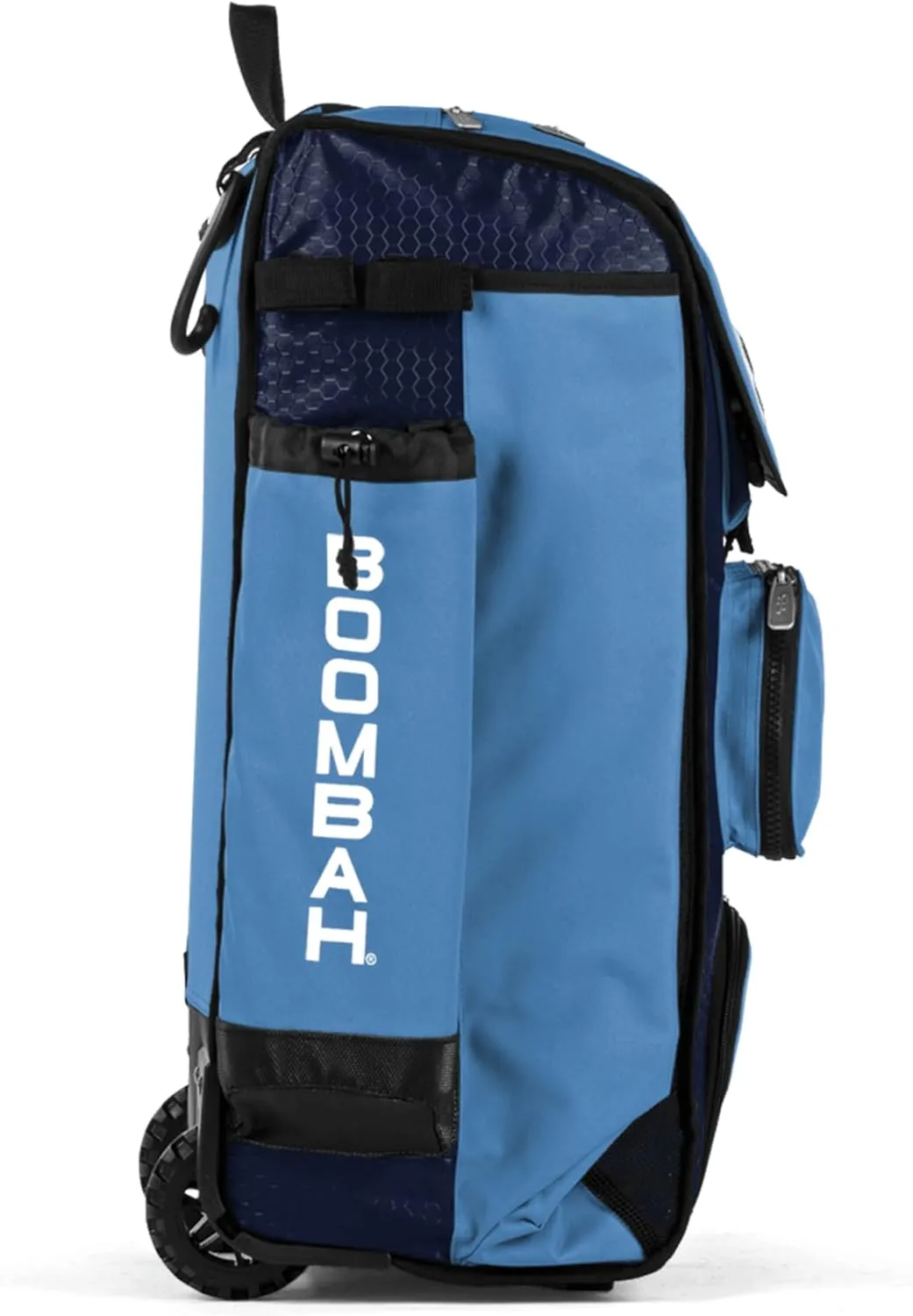 Boombah Rolling Catcher's Superpack Baseball/Softball Gear Bag - 23-1/2" x 13-1/2" x 9-1/2" - Multiple Colors - Telescopic Handle and Holds 4 Bats - Wheeled Version