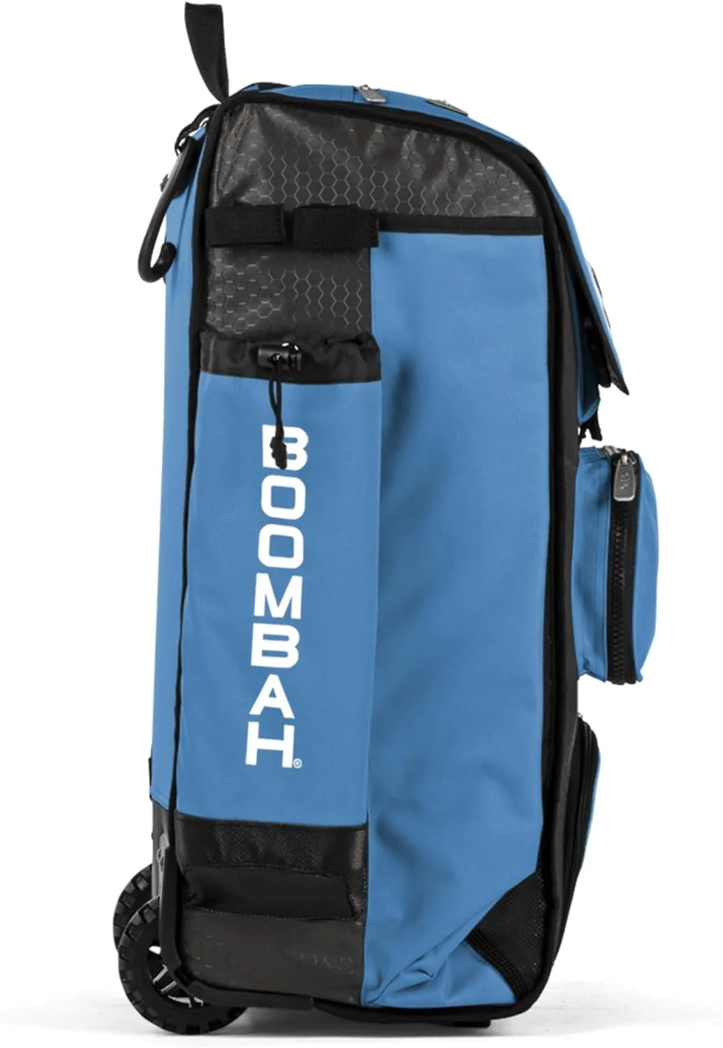 Boombah Rolling Catcher's Superpack Baseball/Softball Gear Bag - 23-1/2" x 13-1/2" x 9-1/2" - Multiple Colors - Telescopic Handle and Holds 4 Bats - Wheeled Version