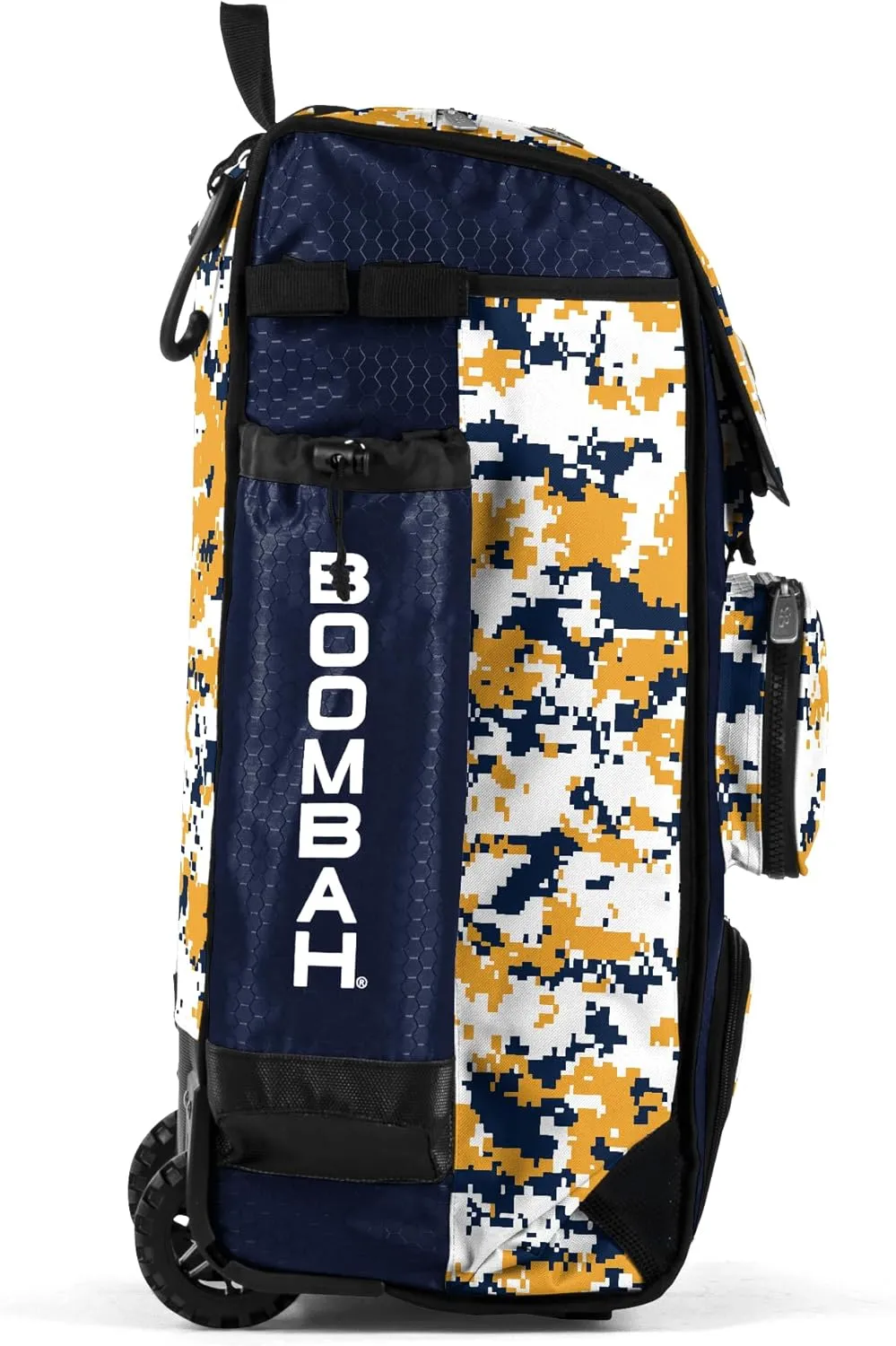 Boombah Rolling Catchers Superpack Baseball/Softball Gear Bag Digital Camo - 23-1/2" x 13-1/2" x 9-1/2" - Multiple Colors - Telescopic Handle and Holds 4 Bats - Wheeled Version
