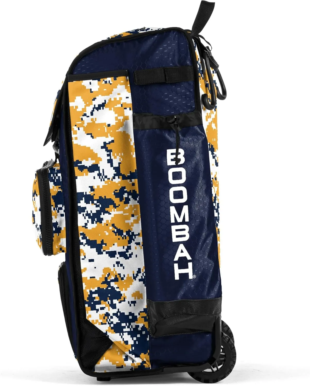 Boombah Rolling Catchers Superpack Baseball/Softball Gear Bag Digital Camo - 23-1/2" x 13-1/2" x 9-1/2" - Multiple Colors - Telescopic Handle and Holds 4 Bats - Wheeled Version