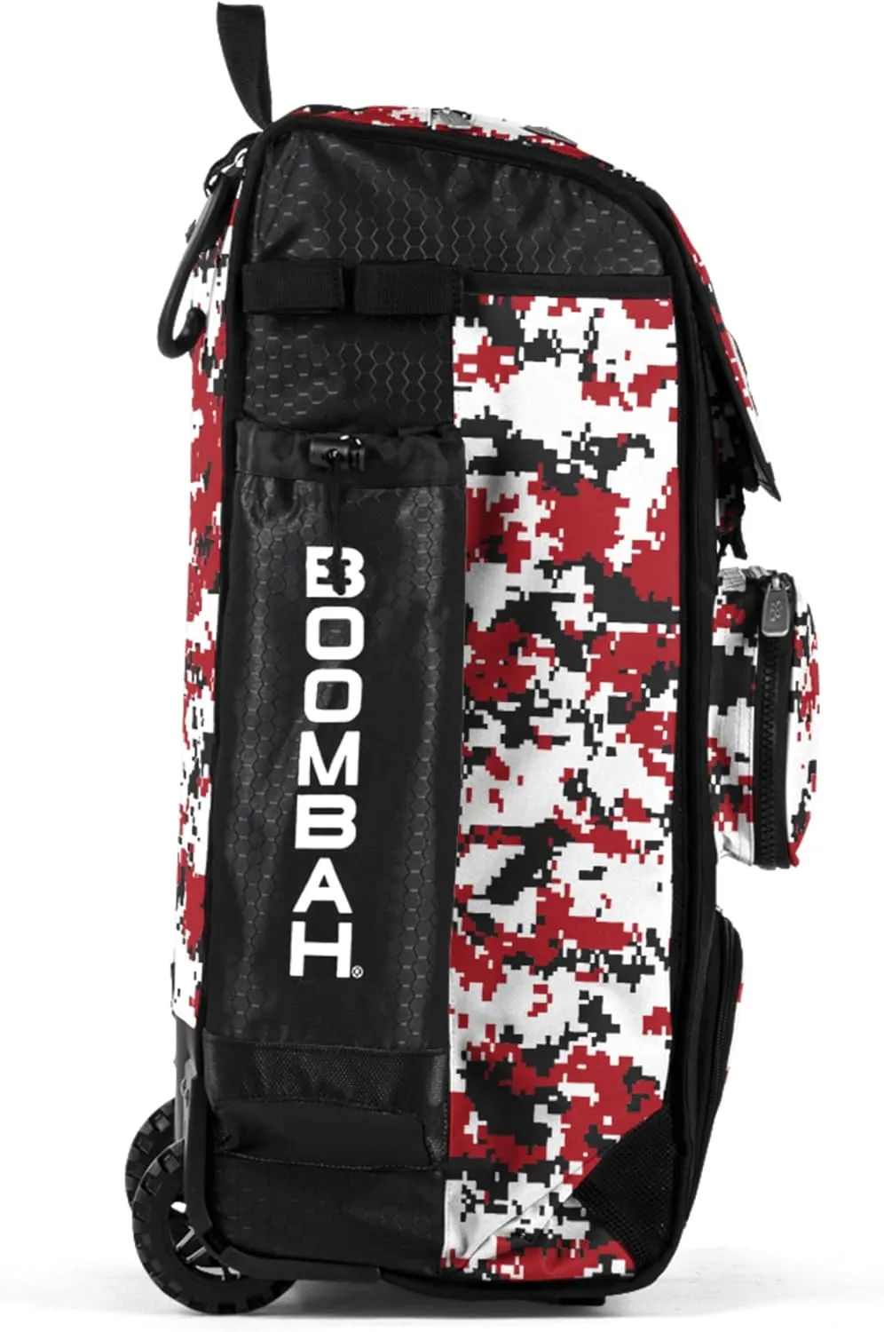 Boombah Rolling Catchers Superpack Baseball/Softball Gear Bag Digital Camo - 23-1/2" x 13-1/2" x 9-1/2" - Multiple Colors - Telescopic Handle and Holds 4 Bats - Wheeled Version