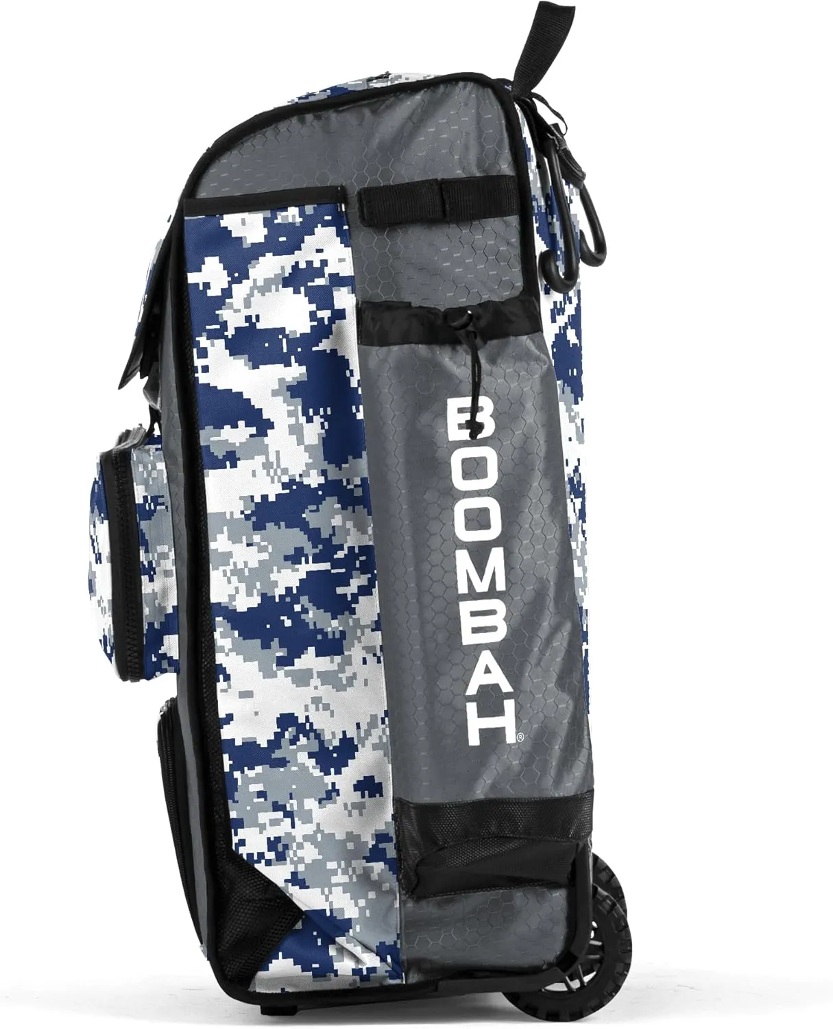 Boombah Rolling Catchers Superpack Baseball/Softball Gear Bag Digital Camo - 23-1/2" x 13-1/2" x 9-1/2" - Multiple Colors - Telescopic Handle and Holds 4 Bats - Wheeled Version