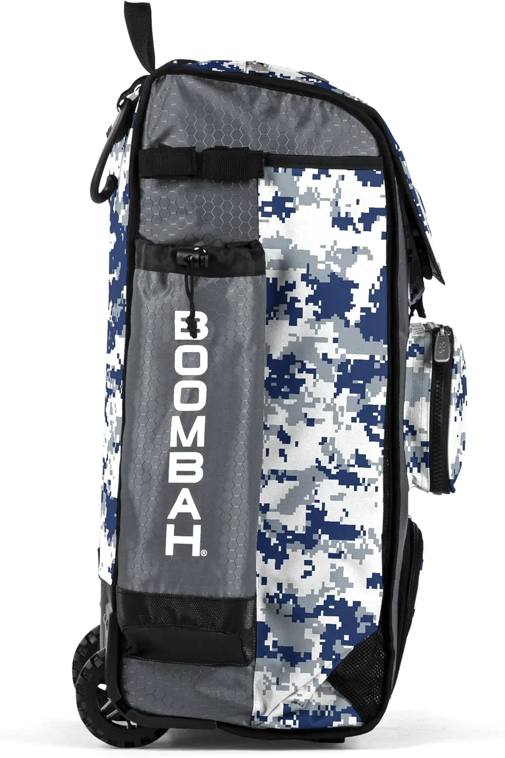 Boombah Rolling Catchers Superpack Baseball/Softball Gear Bag Digital Camo - 23-1/2" x 13-1/2" x 9-1/2" - Multiple Colors - Telescopic Handle and Holds 4 Bats - Wheeled Version