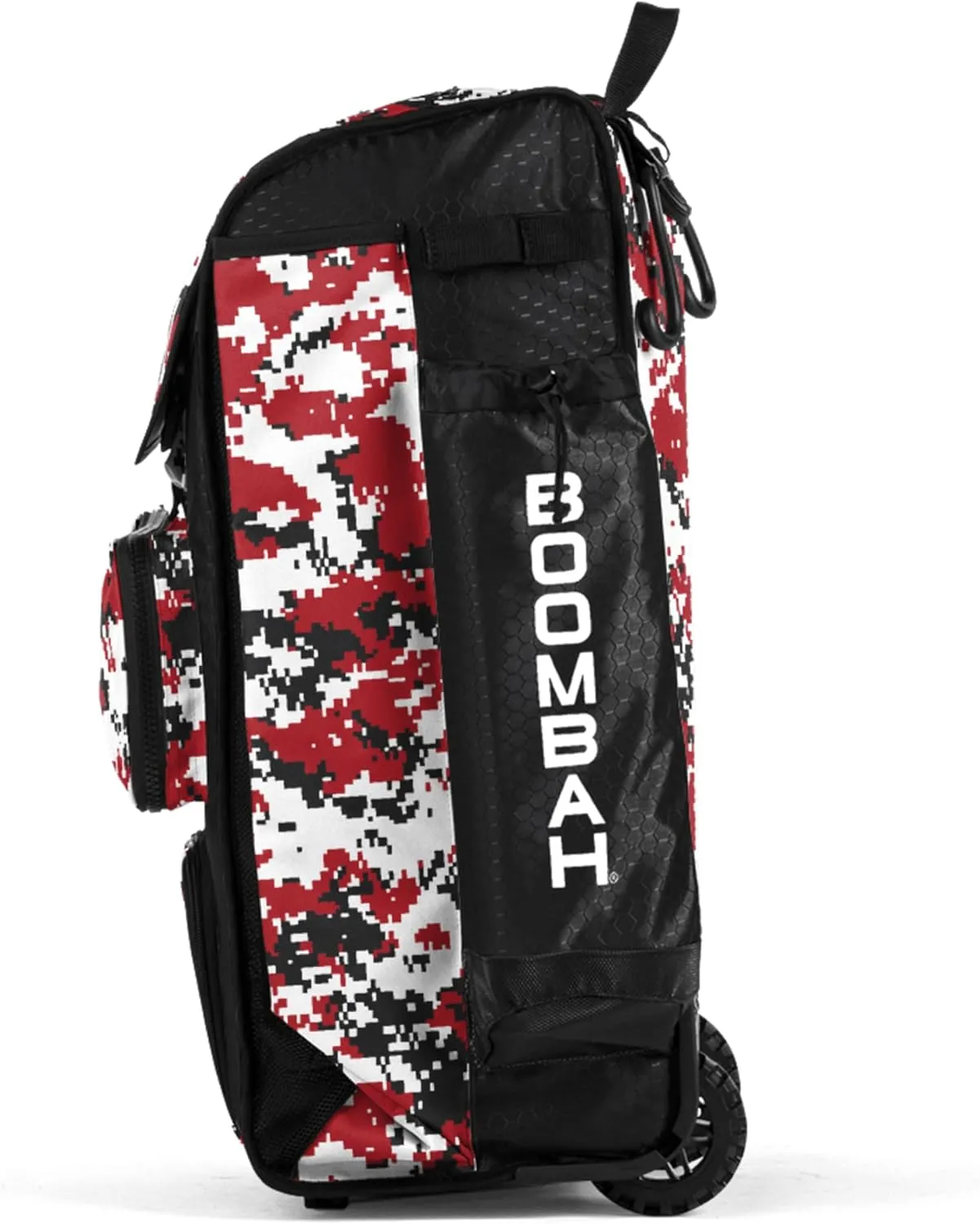 Boombah Rolling Catchers Superpack Baseball/Softball Gear Bag Digital Camo - 23-1/2" x 13-1/2" x 9-1/2" - Multiple Colors - Telescopic Handle and Holds 4 Bats - Wheeled Version