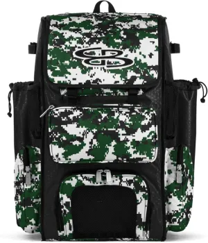 Boombah Superpack Bat Pack - Backpack Version (no wheels) - Holds 4 Bats - Camo Series - Multiple Color Options