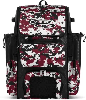 Boombah Superpack Bat Pack - Backpack Version (no wheels) - Holds 4 Bats - Camo Series - Multiple Color Options