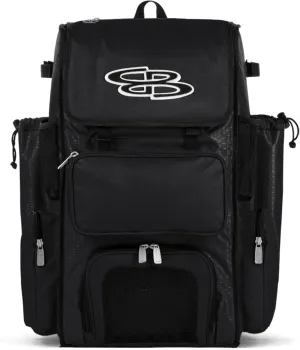 Boombah Superpack Bat Pack -Backpack Version (no wheels) - Holds up to 4 Bats - For Baseball or Softball
