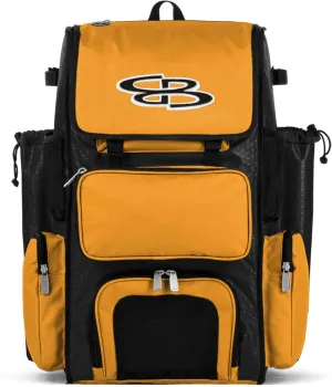 Boombah Superpack Bat Pack -Backpack Version (no wheels) - Holds up to 4 Bats - For Baseball or Softball