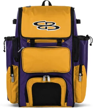 Boombah Superpack Bat Pack -Backpack Version (no wheels) - Holds up to 4 Bats - For Baseball or Softball