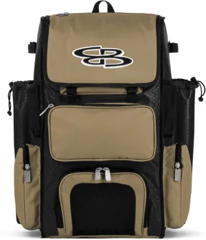 Boombah Superpack Bat Pack -Backpack Version (no wheels) - Holds up to 4 Bats - For Baseball or Softball