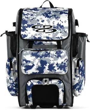 Boombah Superpack Hybrid Rolling Bat Bag Digital Camo - Multiple Colors - Wheeled & Backpack Version