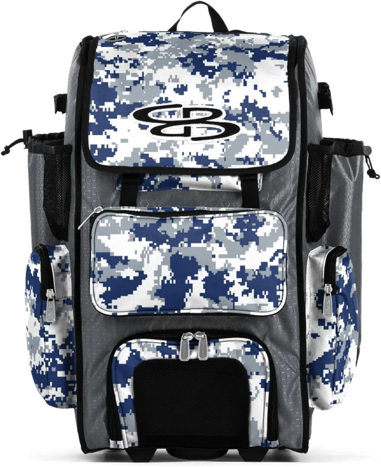 Boombah Superpack Hybrid Rolling Bat Bag Digital Camo - Multiple Colors - Wheeled & Backpack Version