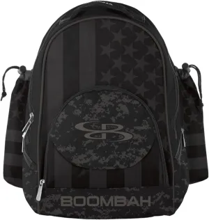 Boombah Tyro Baseball/Softball Bat Backpack - 20" x 15" x 10" - USA Clandestine Black/Dark Charcoal