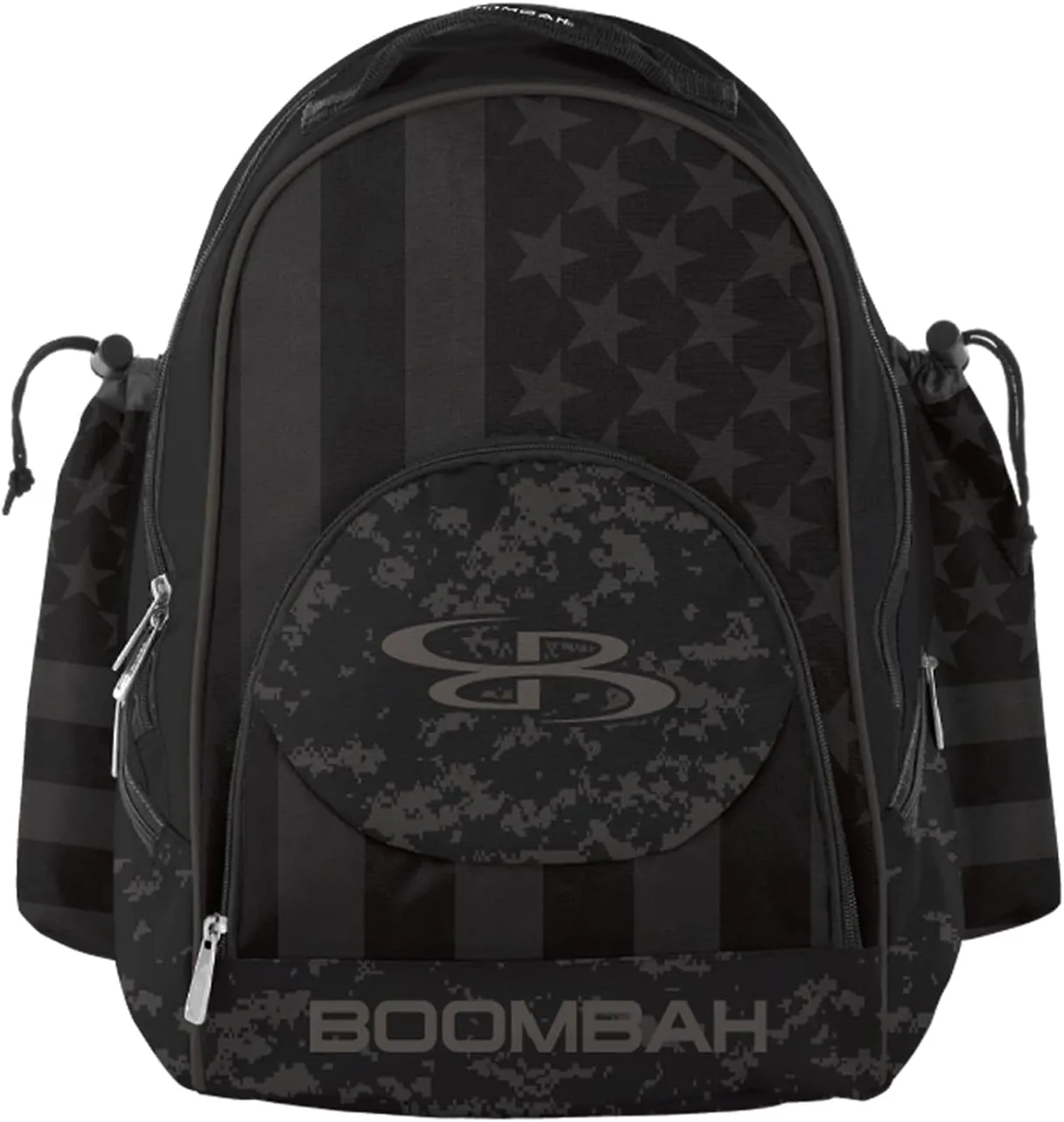 Boombah Tyro Baseball/Softball Bat Backpack - 20" x 15" x 10" - USA Clandestine Black/Dark Charcoal