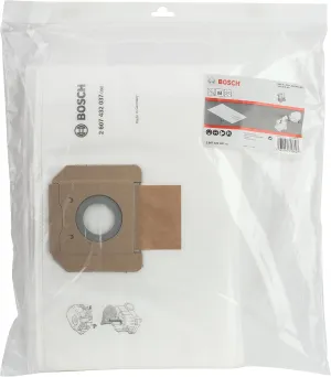 Bosch 5x Fleece Filter Bag (replacement bag for GAS 35 L AFC/L SFC /M AFC Professional, for Dry Vacuuming, Accessories for Dust Extractors)