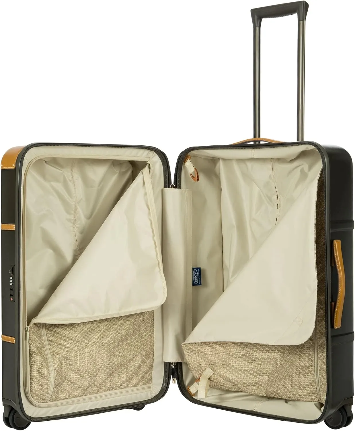 Bric's Bellagio 2.0 Spinner Trunk - 27 Inch - Luxury Bags for Women and Men - TSA Approved Luggage - Olive